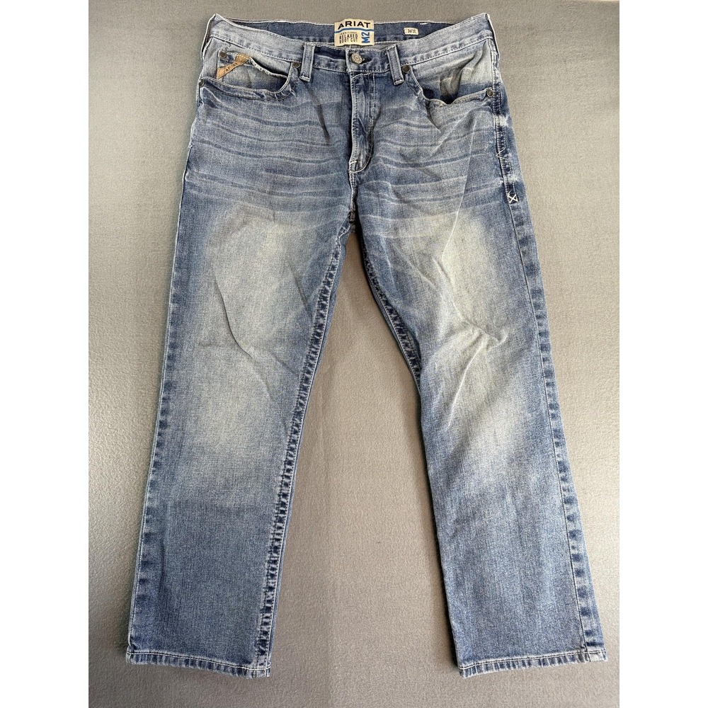 Ariat M2 Stirling Boot Jeans Mens 36x30 Medium Wash Blue Relaxed Bootcut Denim